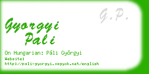 gyorgyi pali business card